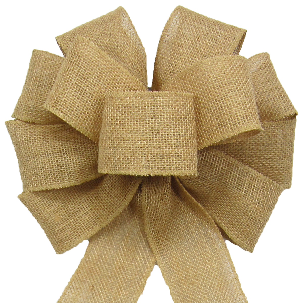 Burlap Pull Bows Set of 12 - Candles4Less