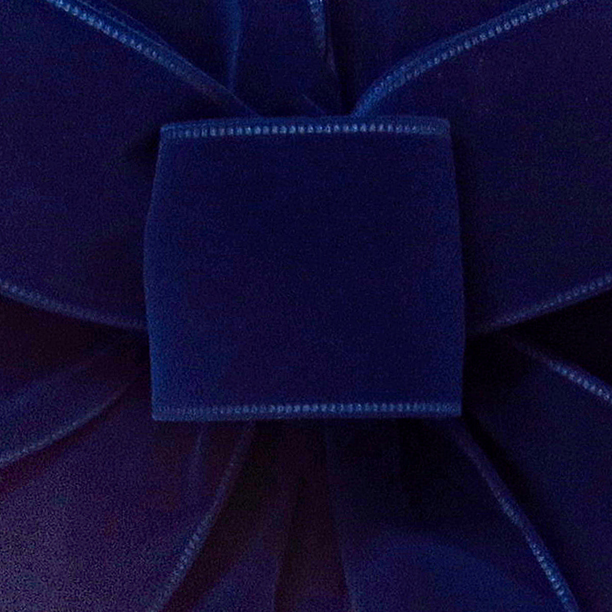 Wired Indoor Outdoor Navy Blue Velvet Ribbon #40 - 2.5