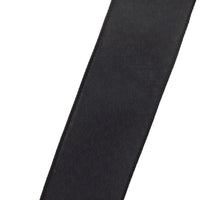 Wired Black Linen Ribbon (#40-2.5"Wx10Yards)