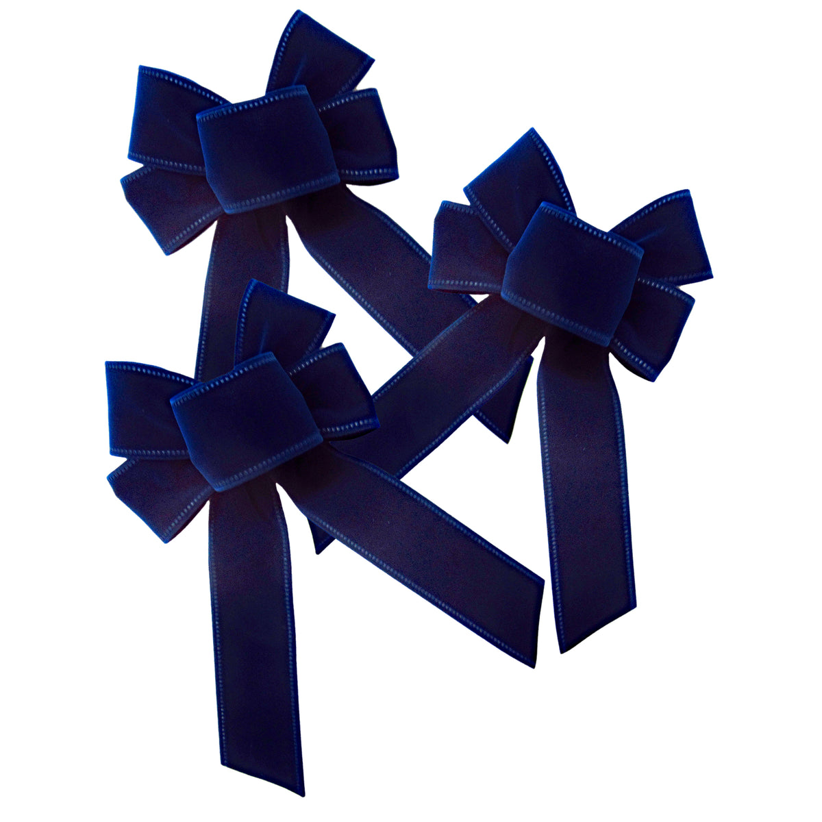 Hand tied Bows - Wired Indoor Outdoor Purple Velvet Bow 6 Inch