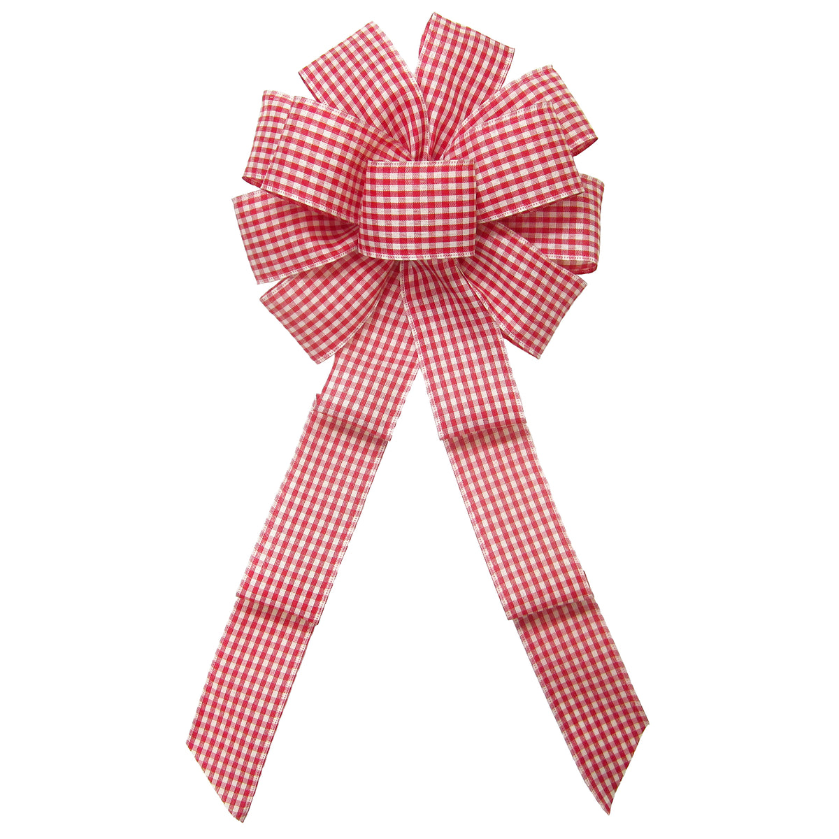 Red Gingham Ribbon, Red Gingham Bows