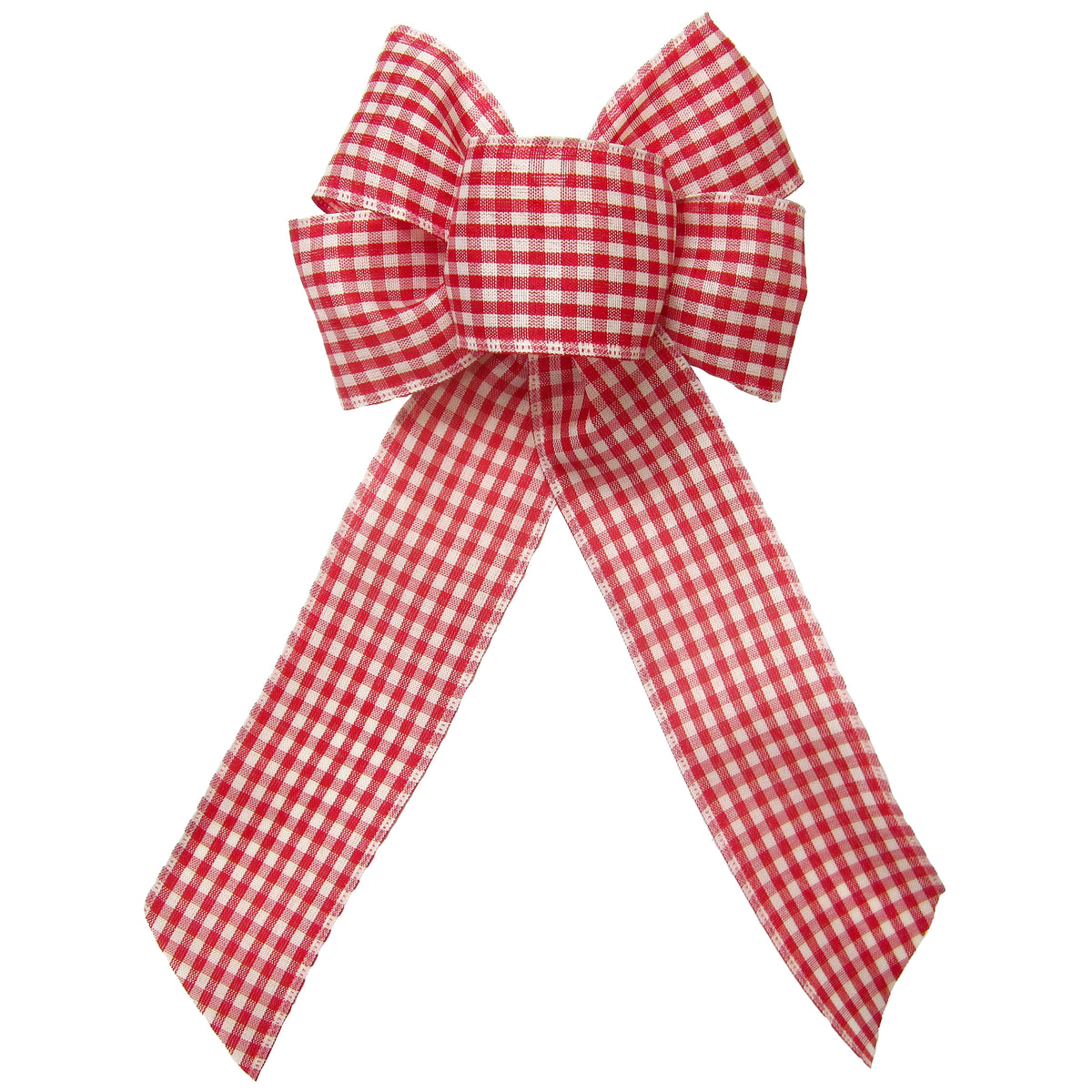 Red Gingham Ribbon, Red Gingham Bows