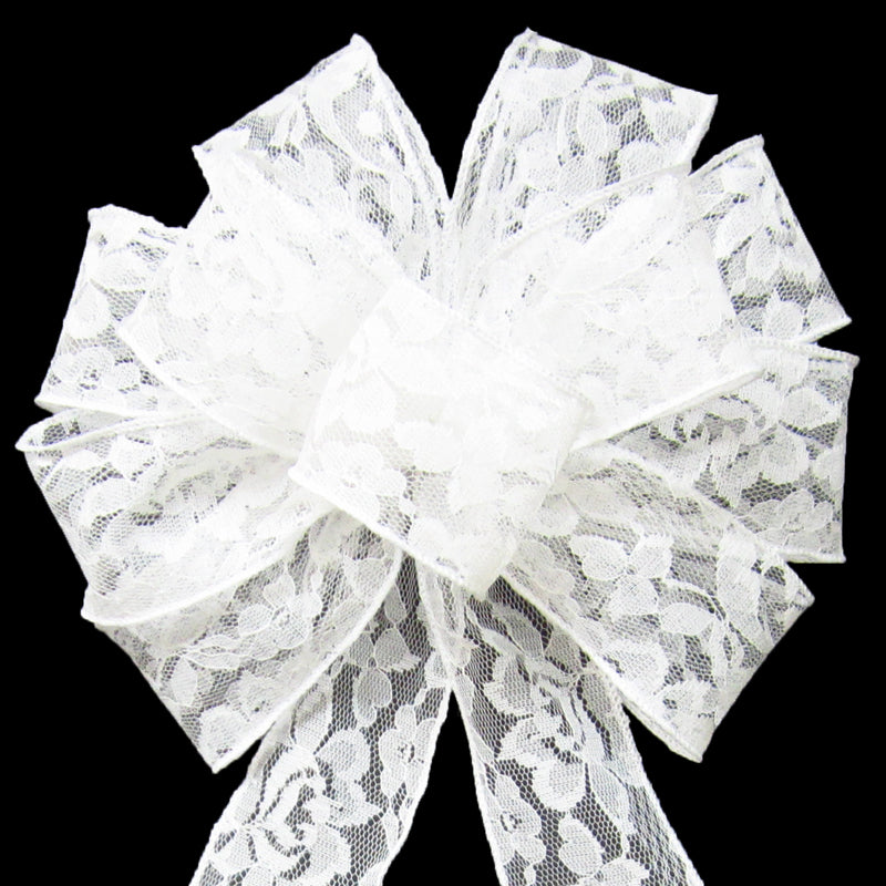 discounts sale online shop Super cute white lace bow brandy