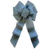 Wired Denim Light Blue Linen Bow (2.5"ribbon~8"Wx16"L)