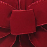 Wired Indoor Outdoor Berry Red Velvet Ribbon (#40-2.5"Wx10Yards)