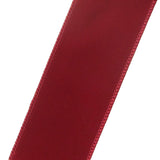 Wired Indoor Outdoor Berry Red Velvet Ribbon (#40-2.5"Wx10Yards)