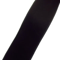 Wired Indoor Outdoor Black Velvet Ribbon (#40-2.5"Wx10Yards)