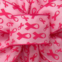 Wired Pink Breast Cancer Awareness Ribbon (#40-2.5"Wx10Yards)