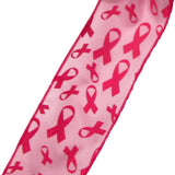 Wired Pink Breast Cancer Awareness Ribbon (#40-2.5"Wx10Yards)
