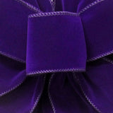 Wired Indoor Outdoor Bright Purple Velvet Ribbon (#40-2.5"Wx10Yards)