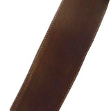 Wired Indoor Outdoor Brown Velvet Ribbon (#40-2.5"Wx10Yards)