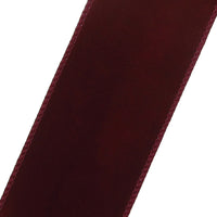 Wired Indoor Outdoor Burgundy Velvet Ribbon (#40-2.5"Wx10Yards)