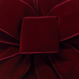 Wired Indoor Outdoor Burgundy Velvet Ribbon (#40-2.5"Wx10Yards)