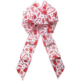 Wired Christmas Gifts & Candy Canes Bow (2.5"ribbon~8"Wx16"L)