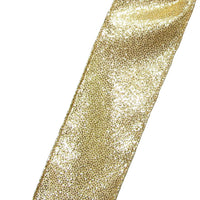 Wired Gold Glittering Sparkle Holiday Ribbon (#40-2.5"Wx10Yards)
