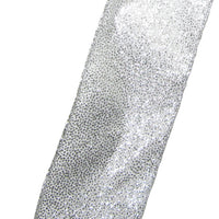 Wired Silver Glittering Sparkle Holiday Ribbon (#40-2.5"Wx10Yards)