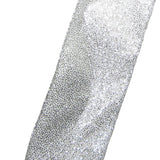 Wired Silver Glittering Sparkle Holiday Ribbon (#40-2.5"Wx10Yards)