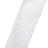 Wired White Glittering Sparkle Holiday Ribbon (#40-2.5"Wx10Yards)