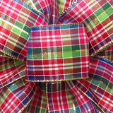 Wired Holiday Party Plaid Ribbon (#40-2.5"Wx10Yards)