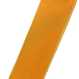 Wired Indoor Outdoor Mustard Yellow Velvet Ribbon (#40-2.5"Wx10Yards)