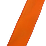 Wired Indoor Outdoor Orange Velvet Ribbon (#40-2.5"Wx10Yards)