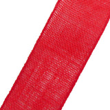 Burlap Ribbon - Wired Gunnysack Red Jute Burlap Ribbon (#40-2.5"Wx10Yards)