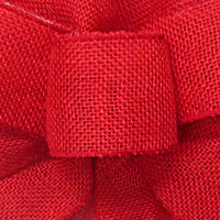 Wired Burlap Ribbon - Wired Gunnysack Red Jute Burlap Ribbon (#40-2.5"Wx10Yards)