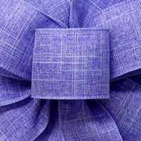 Wired Linen Ribbon - Wired Lavender Linen Ribbon (#40-2.5"Wx10Yards)