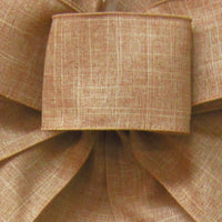 Wired Linen Ribbon - Wired Natural Linen Ribbon (#40-2.5"Wx10Yards)