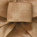 Wired Linen Ribbon - Wired Natural Linen Ribbon (#40-2.5"Wx10Yards)
