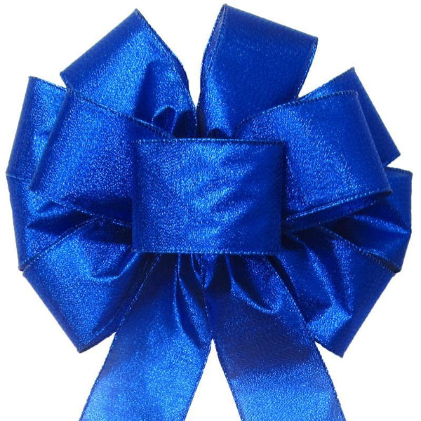 Large Royal Blue Ribbon Pull Bows - 9 Wide, Set of 6, Christmas, Veteran's  Day, Police Support, 4th of July, Graduation, Memorial Day