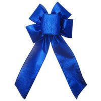 Wired Radiant Royal Blue Bow (2.5"ribbon~6"Wx10"L) - Alpine Holiday Bows