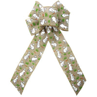 Wired Bunch of Bunnies Easter Bunny Bow (2.5"ribbon~6"Wx10"L) - Alpine Holiday Bows