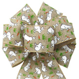Wired Bunch of Bunnies Easter Bunny Bow (2.5"ribbon~8"Wx16"L) - Alpine Holiday Bows